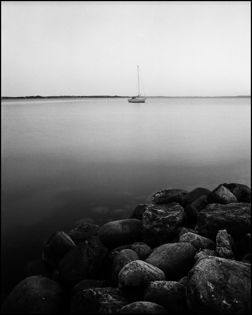 Boat at dusk - Gjøl harbour